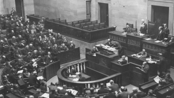Posiedzenie Sejmu. 1928 r. Fot. NAC