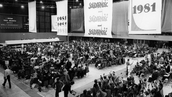 I Krajowy Zjazd Delegatów NSZZ „Solidarność” w Hali Olivia. Gdańsk, 09.1981. Fot. PAP/W. Kryński