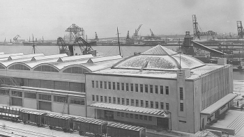 Dworzec Morski w Gdyni. 12.1933. Fot. NAC