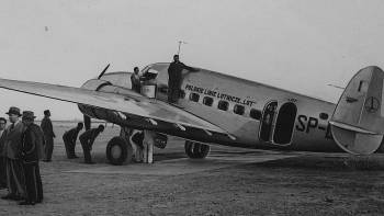 Samolot PLL LOT Lockheed L-14 Super Electra. 1938 r. Fot. NAC