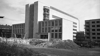 Budynek Muzeum Śląskiego w trakcie budowy. 1939 r. Fot. NAC