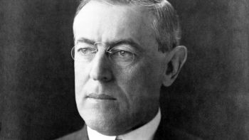 Prezydent USA Thomas Woodrow Wilson. Fot. Biblioteka Kongresu USA. Źródło: Wikimedia Commons