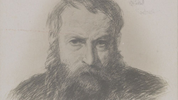 Józef Chełmoński - autoportret. Źródło: CBN Polona