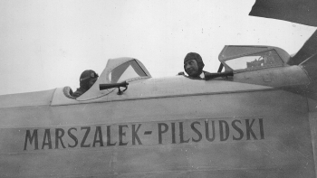 Kazimierz Kubala (L) i Ludwik Idzikowski przed startem. 07.1929. Fot. NAC