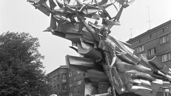 Odsłonięcie pomnika Obrońców Poczty Polskiej. Gdańsk 01.09.1979. Fot. PAP/E. Hannemann