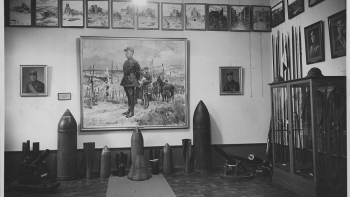 Sala aliantów w Muzeum Wojska Polskiego w Warszawie. 1936 r. Fot. NAC