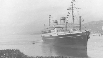 Statek pasażerski m/s „Batory”. 1936 r. Fot. NAC