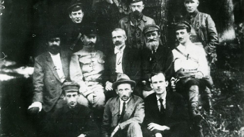 Białystok - Tymczasowy Komitet Rewolucyjny Polski, m.in. F. Kon, J. Marchlewski i F. Dzierżyński. 08.1920. Źródło: CAW
