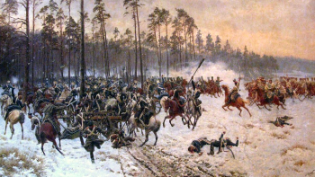 Bitwa pod Stoczkiem, pędzla Jana Rosena. Źródło: Wikimedia Commons