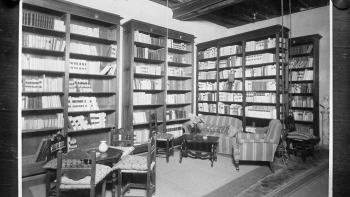 Biblioteka i Czytelnia Polska w Rzymie. 1929 r. Fot. NAC