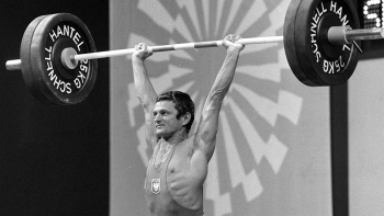 Zygmunt Smalcerz podczas olimpiady w Monachium. 1972 r. Fot. PAP/CAF/Archiwum