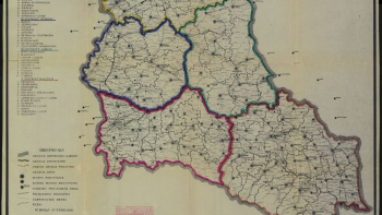 Generalne Gubernatorstwo – mapa z 1943 r. Źródło: CBN Polona