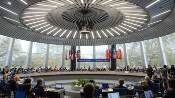 Posiedzenie Komitetu Delegatów Ministrów Rady Europy w siedzibie Rady Europy w Strasburgu. 2016 r. Fot. PAP/J. Turczyk