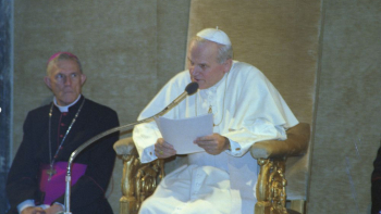 Papież Jan Paweł II. 1981 r. Fot. PAP/J. Morek 