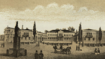 Pałac Błękitny w Warszawie. 1843-1888. Źródło: CBN Polona