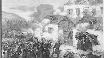 Bitwa pod Pieskową Skałą 1863. Źródło: Wikimedia Commons