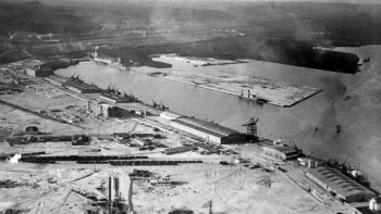 Port w Gdyni ok. 1930 r., fot. PAP/CAF