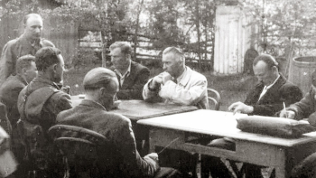 Spotkanie partyzantów UPA i WiN w maju 1945, fot. domena publiczna