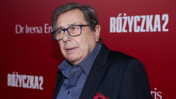 Janusz Gajos (w 2023 r. na premierze filmu „Różyczka 2”. Fot. PAP/Leszek Szymański