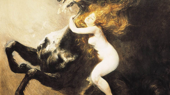 Szał uniesień Podkowińskiego. Fot. PAP/reprodukcja