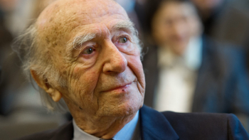 Karl Dedecius. Fot. PAP/EPA/DPA/Patrick Pleul