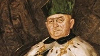 Prof. Jan Studniarski jako rektor AGH. Ilustracja: AGH w Krakowie