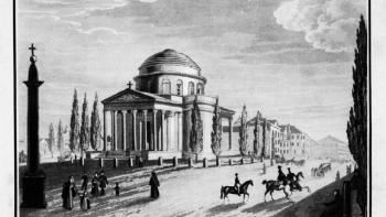 Kościół św. Aleksandra w Warszawie - stan z ok. 1830 r.