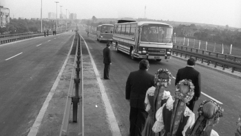Otwarcie trasy Katowice - Warszawa, tzw. gierkówki. Fot. PAP/Zbigniew Matuszewski