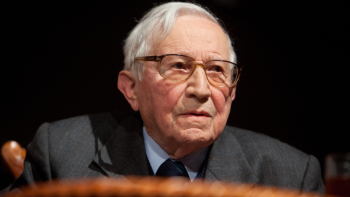 Tadeusz Różewicz (w 2010 roku). Fot. PAP/Grzegorz Michałowski