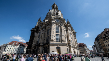 Frauenkirche w Dreźnie. Fot. PAP/EPA/Filip Springer