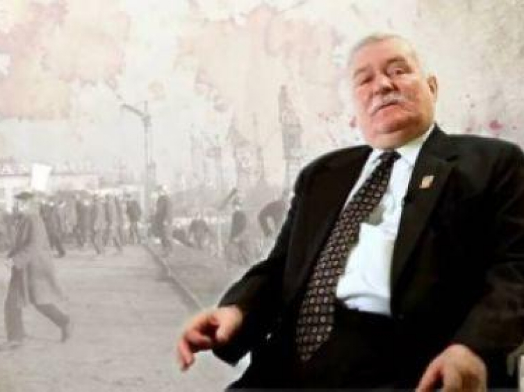 Lech Wałęsa - kadr z filmu Muzeum Historii Polski - 20 lat wolności
