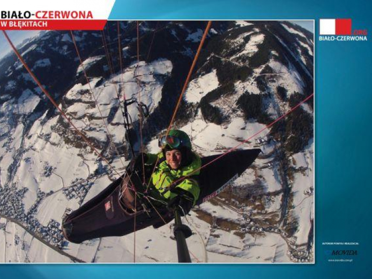 Autoportret Klaudii Bułgakow, okolice Zell am See Austria: Wspaniałe uczucieSwobodnego lotu nad Alpami w pierwszy termiczny dzień roku 2013