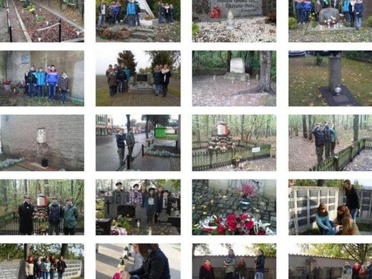 Fotografie Internautów dokumentujące akcję „Zapal znicz pamięci” 2015 opublikowane na portalu Dzieje.pl