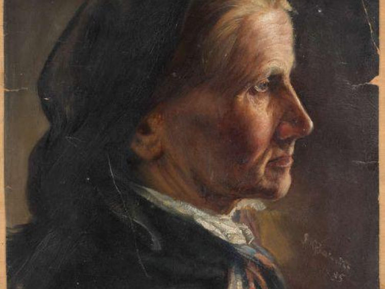Stanisław Kaczor Batowski, Portret nieznanej kobiety, 1885. Źródło: Muzeum Historyczne Miasta Krakowa