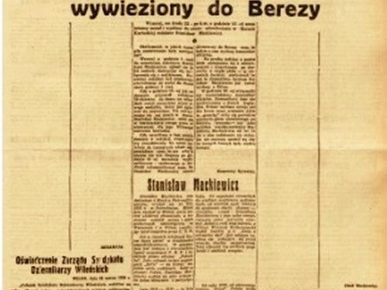 Pierwsza strona Słowa z 23 marca 1939 r. ze zbiorów Jagiellońskiej Biblioteki Cyfrowej