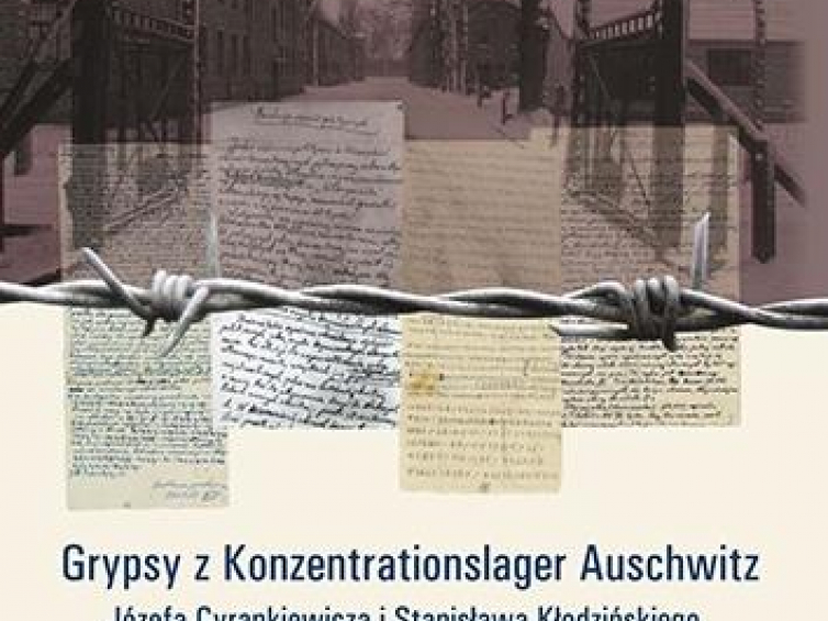 Okładka książki Grypsy z Konzentrationslager Auschwitz Józefa Cyrankiewicza i Stanisława Kłodzińskiego.