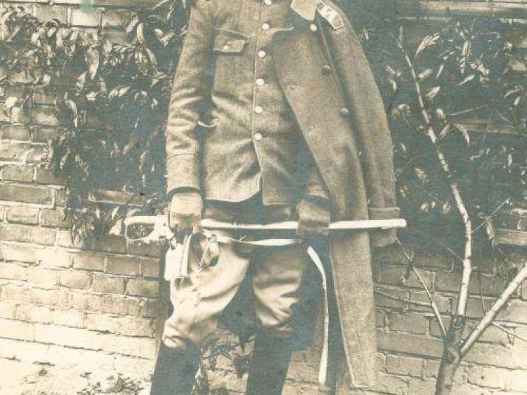Legionista w mundurze z dystynkcjami sierżanta, 1916 r., ze zbiorów Muzeum Historii Polski