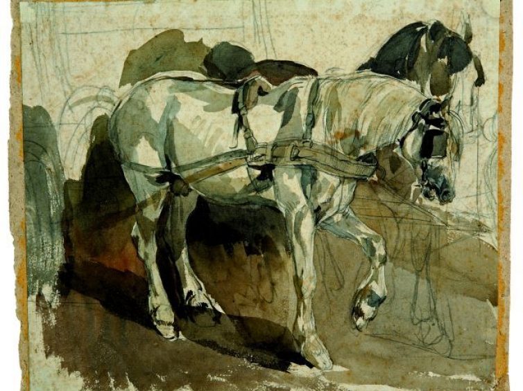 Obraz Piotra Michałowskiego "Konie"