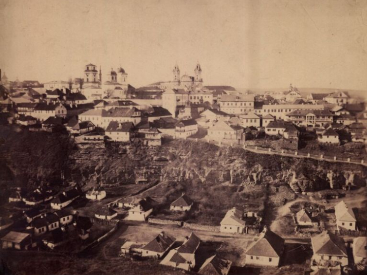 Kamieniec Podolski. Fotografia z ok. 1865 r. Źródło: BN Polona