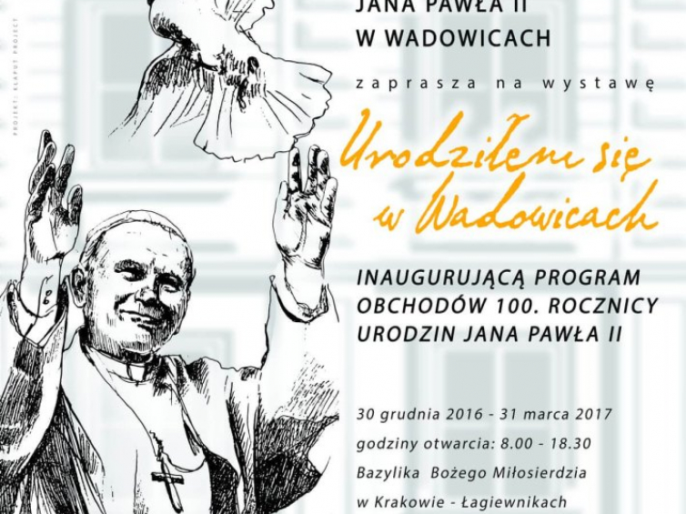 Wystawa "Urodziłem się w Wadowicach" w Bazylice Bożego Miłosierdzia w Łagiewnikach w Krakowie