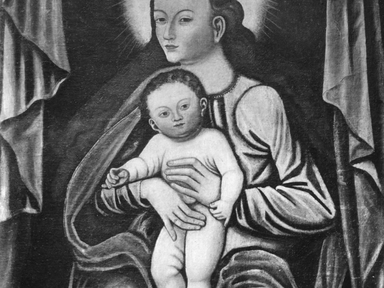 Fotografia obrazu "Matki Bożej Bołszowieckiej". 1926 r. Źródło: NAC