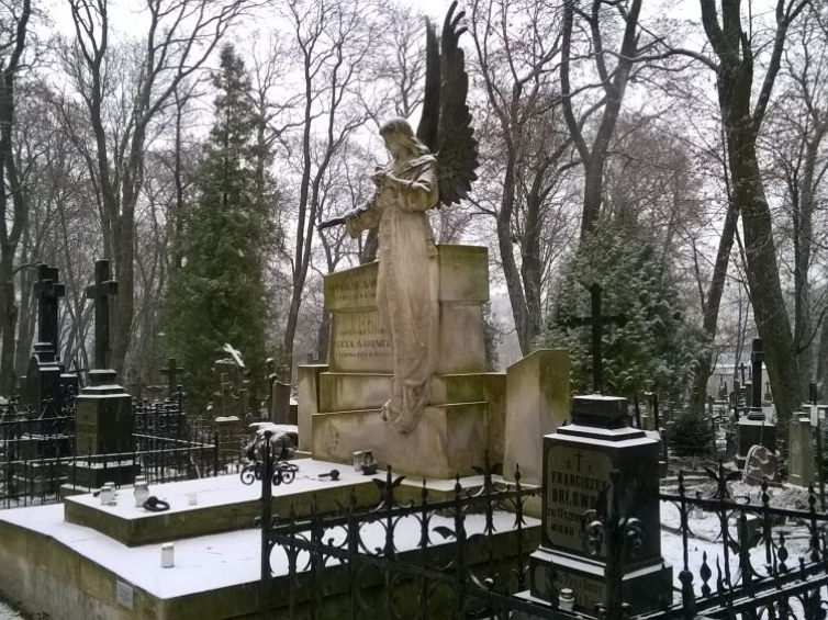 Wilno - Cmentarz Bernardyński na Zarzeczu. Pomnik nagrobny rodziny Mareniczów. Fot. Dorota Janiszewska-Jakubiak