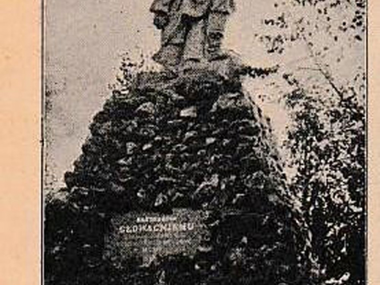 Pomnik Bartosza Głowackiego we Lwowie. Tygodnik "Świat", 1906, nr 27. Źródło: BN Polona