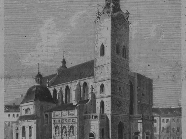 Ryc. Kościół Archikatedralny we Lwowie, w: Tygodnik Ilustrowany, 28 maja 1864, nr 244