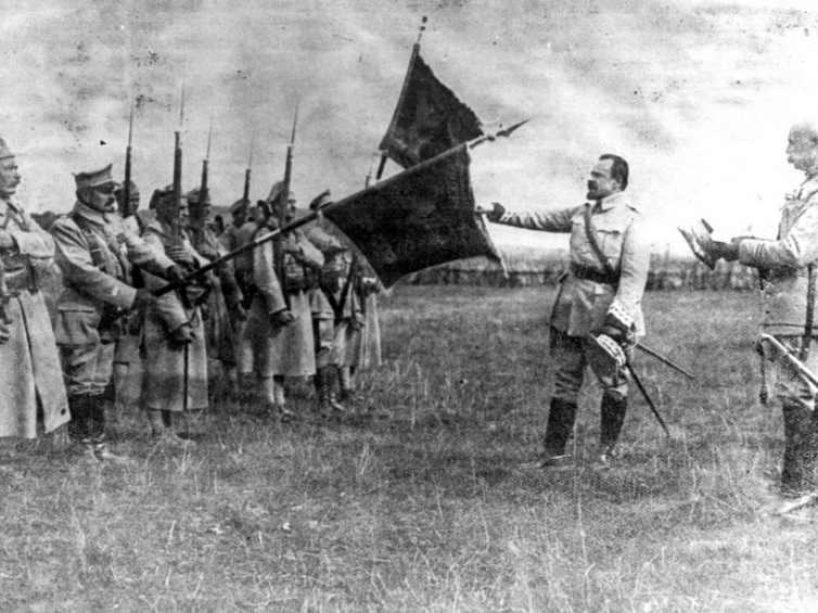Armia Polska we Francji - objęcie dowództwa przez gen. Józefa Hallera. Źródło: NAC