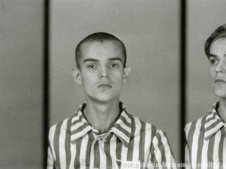 Józef Odi, zdjęcie wykonane przez obozowe Gestapo.