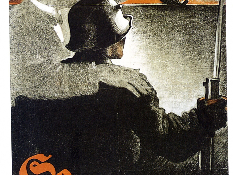 Niemiecka reklama pożyczki wojennej z 1917 r. Źródło: ze zbiorów P. Szlanty.