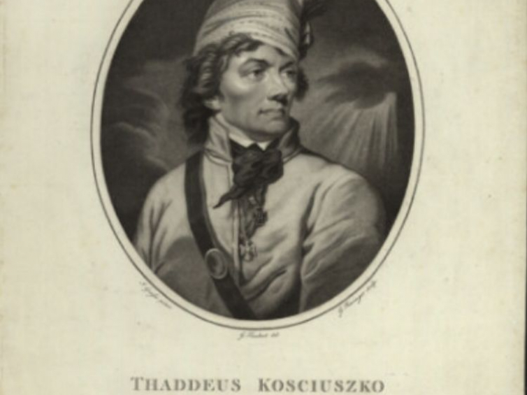 Portret Tadeusza Kościuszki. Źródło: BN Polona