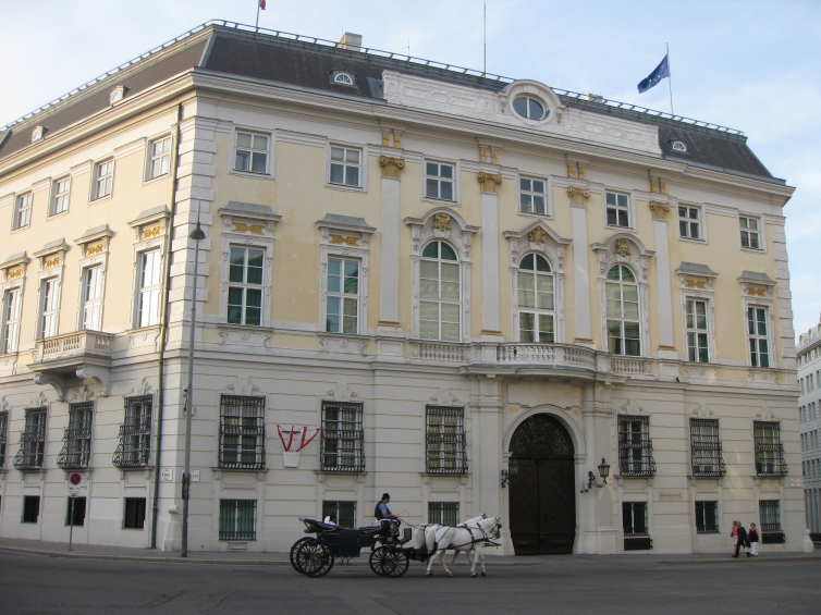 Siedziba austro-węgierskiego MSZ przy Ballhausplatz w Wiedniu. Źródło: P. Szlanta