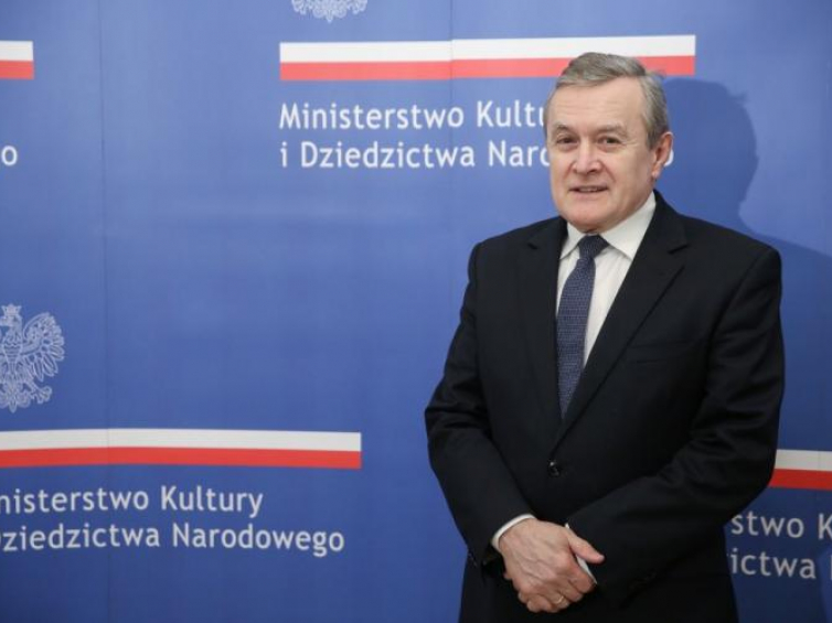 Wicepremier, minister kultury i dziedzictwa narodowego Piotr Gliński. Fot. PAP/R. Guz